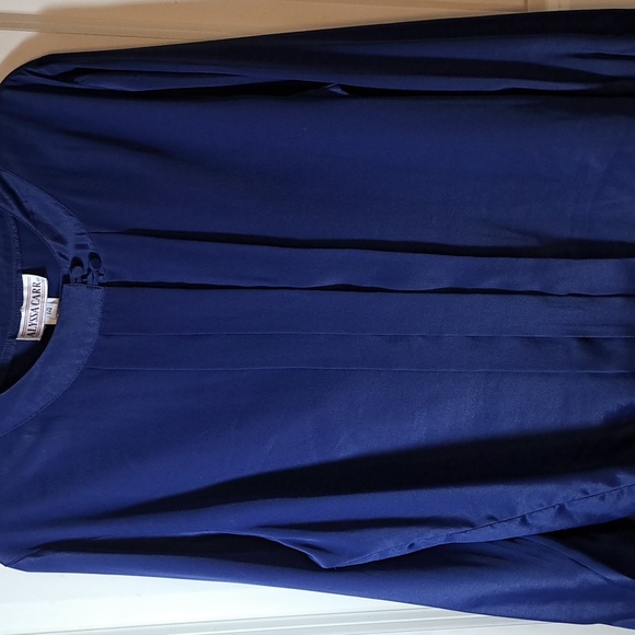 ALYSSA CARR Navy Blue Women's Blouse - Picture 2 of 4